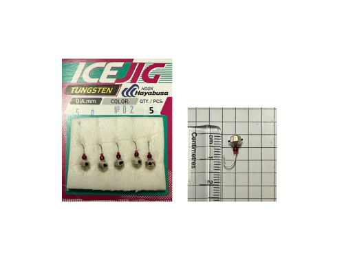 Мормишка Intech Ice Jig  Кристал  з отвором (кембрік) 0,83г D-5мм (5шт) (№02 срібло)