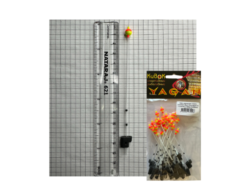 Кивок лавсановий YAGAN (комплект 25шт) Спортивний-19 з кулькою L-125мм, G-350мкм тест 0,4-0,8г