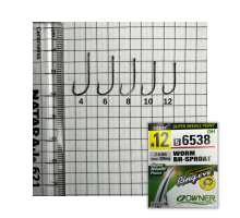 Гачки OWNER WORM BH-SPROAT  56538   9шт  № 6  (5 шт в упаковці)