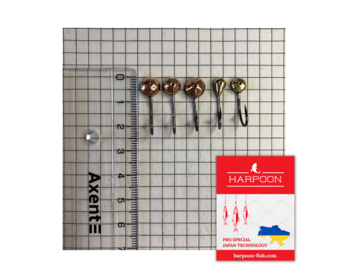 Мормишка HARPOON літня КОРОП 0,6-2,1г 5шт МІХ 1