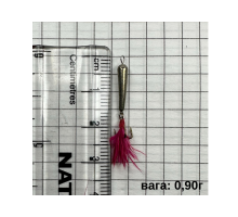 Мормишка вольфрам STREAM T5432 NI-TF Чортик з мухою  0,90г L-1,3см трійник  нікель  (ціна за 1 шт)