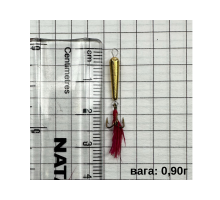 Мормишка вольфрам STREAM T5431 GO Чортик з мухою  0,90г L-1,3см трійник  золото  (ціна за 1 шт)
