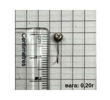 Мормишка паяна Півсферам срібло 0,20г  D-3мм 10шт (ЦІНА ЗА УПАКОВКУ)