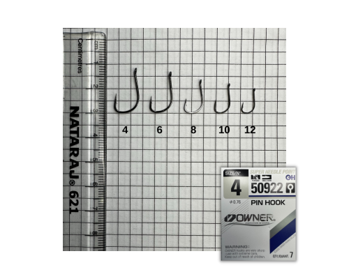 Гачки OWNER  PIN HOOK  50922  8шт  № 6  (5 шт в упаковці)