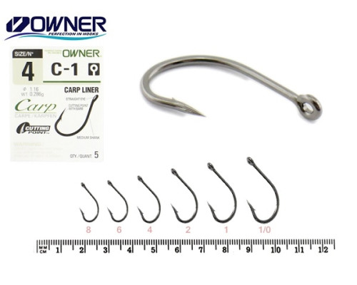 Гачки OWNER 53261 C-1 CARP FLYLINER №4
