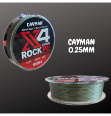 Шнур CAYMAN X4 ROCK PE 100м 0.25мм