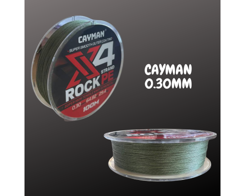 Шнур CAYMAN X4 ROCK PE 100м 0.30мм