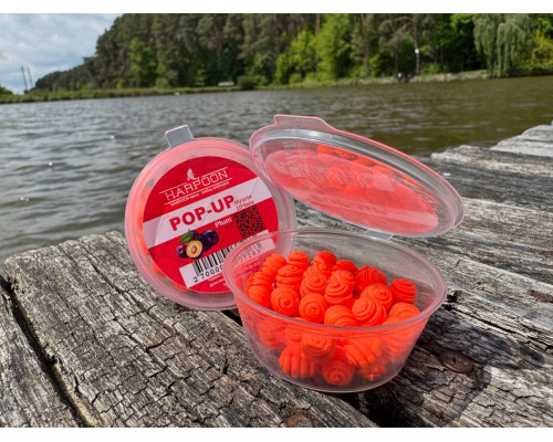 Бойл HARPOON Pop UP 10*6мм МУШЛЯ оранжева Plum
