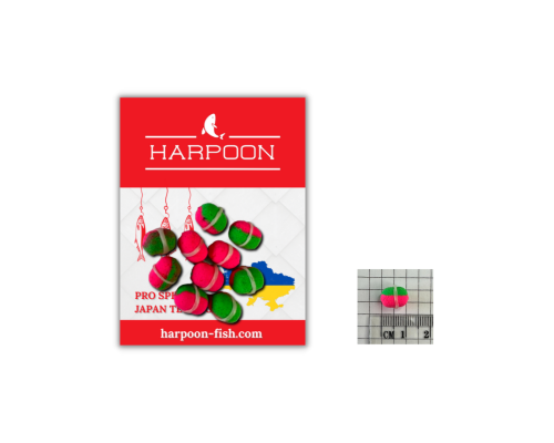 МІНІ-Бойл з резинкою HARPOON Pop UP 9*8мм 10шт Конопля/Шовковиця