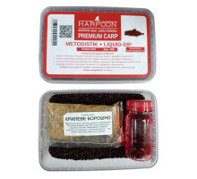 Пелетс HARPOON premium carp metod stik 2мм 400г+liquid robin-red