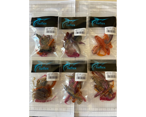 Силіконові приманки Reflex ТЕП асортимент (30шт в асортименті)