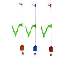 Сигналізатор кльову з рогачиком, бубенчиком та противагою