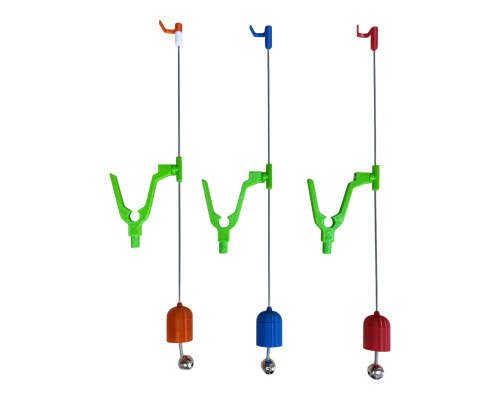 Сигналізатор кльову з рогачиком, бубенчиком та противагою