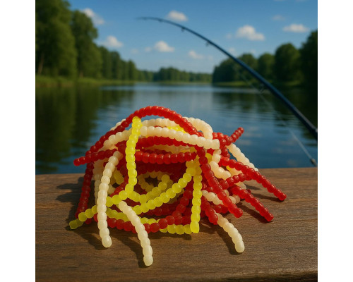 Силіконовий мотиль REFLEX (35*1мм) П/Е європідвіс Color mix