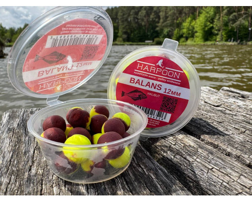Бойл HARPOON BALANS 12мм HALIBUT Жовто-Чорний