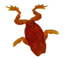 Силіконова приманка ЖАБА 3" Машинне масло(коричневий) 2шт