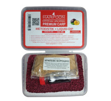 Пелетс HARPOON premium carp metod stik 2мм 400г+liquid sour plum