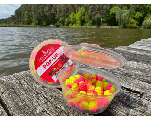 Бойл HARPOON Pop UP 10*6мм МУШЛЯ рожево-жовта  Сrazy Fruit