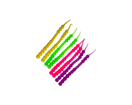 Приманка плаваюча ТЕП HARPOON Bubble Worm 8шт Color mix 1