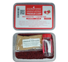 Пелетс HARPOON premium carp metod stik 2мм 400г+liquid Strawberry