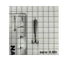 Мормишка вольфрам STREAM T5430 NI  Чортик  0,90г L-1,3см трійник срібло (ціна за 1 шт)