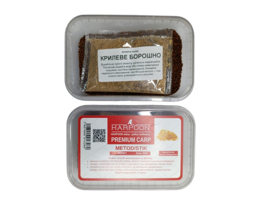 Пелетс HARPOON premium carp metod stik 2мм 200г honey