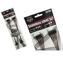 Набір повідців "Steel Hunter" Steinless steel 25см 9kg 50шт в упаковці