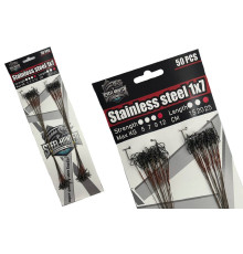 Набір повідців "Steel Hunter" Steinless steel 25см 9kg 50шт в упаковці