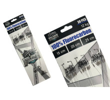 Набір повідців "Steel Hunter" Fluorocarbon 12 kg 30шт в упаковці