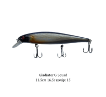 Воблер GLADIATOR "G SQUAD" 0,5-1м 16,5г 11,5см Колір 15