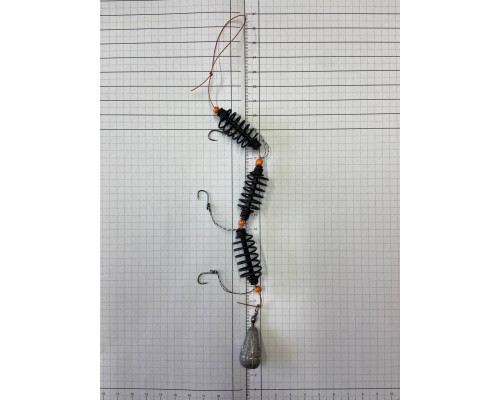 Оснащення №5  Карась-корд 30г 3 гачка №7