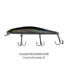 Воблер GLADIATOR "DOMINATOR" 0,8-1,2м 16,2г 11см Колір 07