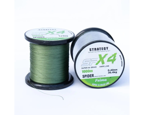 Шнур плетений 4х STRATEGY 0,16мм 11.2 kg 1000м