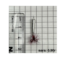Мормишка вольфрам STREAM T5430 SIL-TF Чортик з мухою  0,90г L-1,3см трійник  мідь  (ціна за 1 шт)