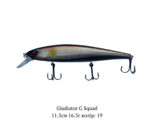 Воблер GLADIATOR "G SQUAD" 0,5-1м 16,5г 11,5см Колір 19