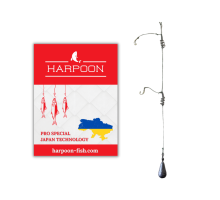 Монтаж "HARPOON" Вбивця Карася НЕРЖАВІКА №2 2 пружини 30г AJI DOUSKI GOLD