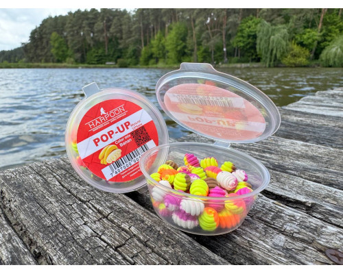 Бойл HARPOON Pop UP 10*6мм МУШЛЯ COLOR MIX ( Двоколірні) BANAN