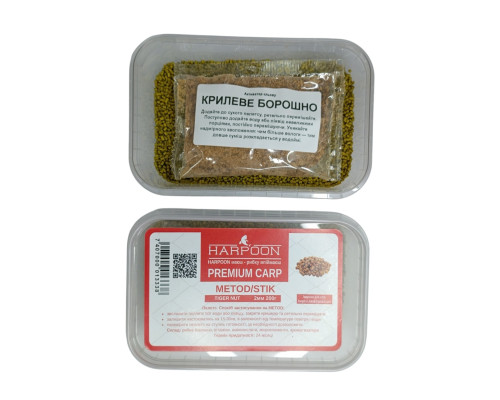 Пелетс HARPOON premium carp metod stik 2мм 200г tiger nut