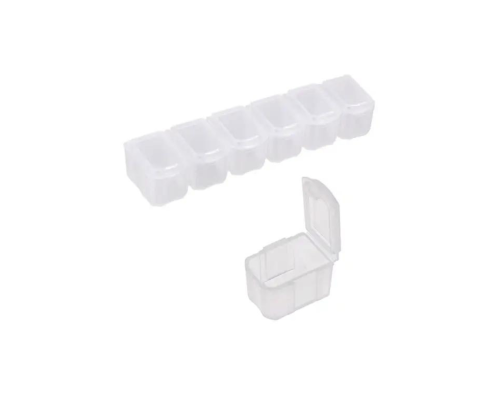 Мікроорганайзер зіставний (набір 7 шт) 170*35*25мм прозорий