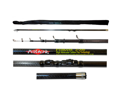 Вудилище Mikado Princess 10-30 г 5m 240 г Carbon з кільцями