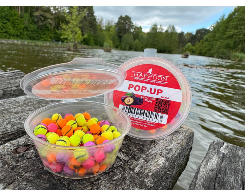 Бойл HARPOON Pop UP 6мм COLOR MIX Pokemon чорна полосочка Plum