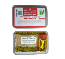 Пелетс HARPOON premium carp metod stik 2мм 400г+liquid corn