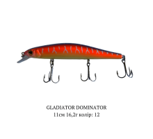 Воблер GLADIATOR "DOMINATOR" 0,8-1,2м 16,2г 11см Колір 12
