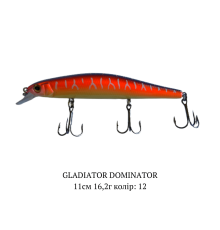 Воблер GLADIATOR "DOMINATOR" 0,8-1,2м 16,2г 11см Колір 12
