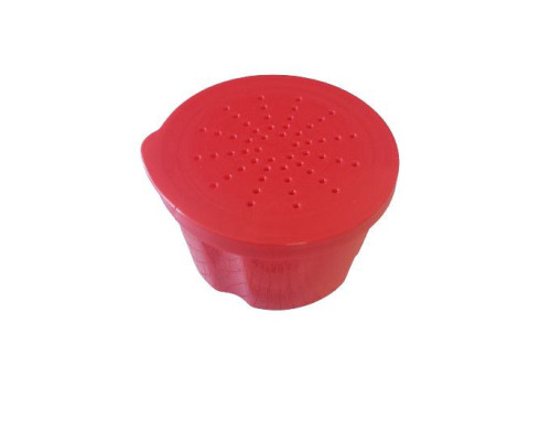 Баночка для черва D70  мм H45 мм  170мл Червона