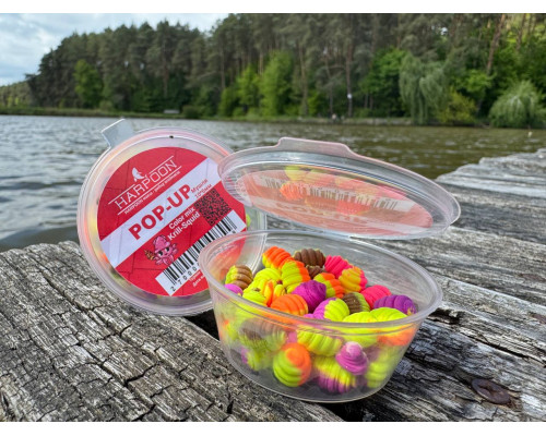 Бойл HARPOON Pop UP 10*6мм МУШЛЯ COLOR MIX (Двоколірні) KRILL-SQUID