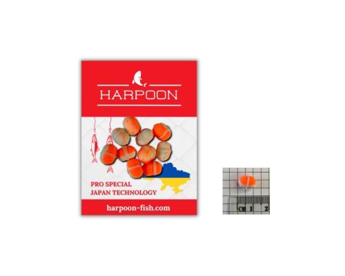МІНІ-Бойл з резинкою HARPOON Pop UP 9*8мм 10шт Краб/Мідія