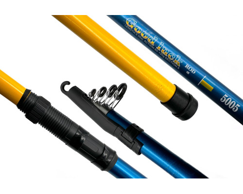 Вудлище Bolo GOODLUCK 80-120 г 5,0м з кільцями   Жовто-Блакитний