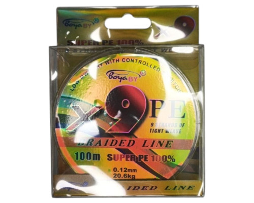 Шнур BoyaBy braided line X9 100м 0.08мм