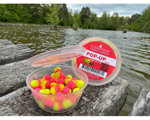 Бойл HARPOON Pop UP 8мм  рожево-жовта  Сrazy Fruit